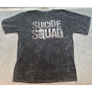 SUICIDE SQUAD  T-Shirt Men's Large  Heather Black 42/44 Adult Logo